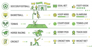 Betting sites listed by sport
